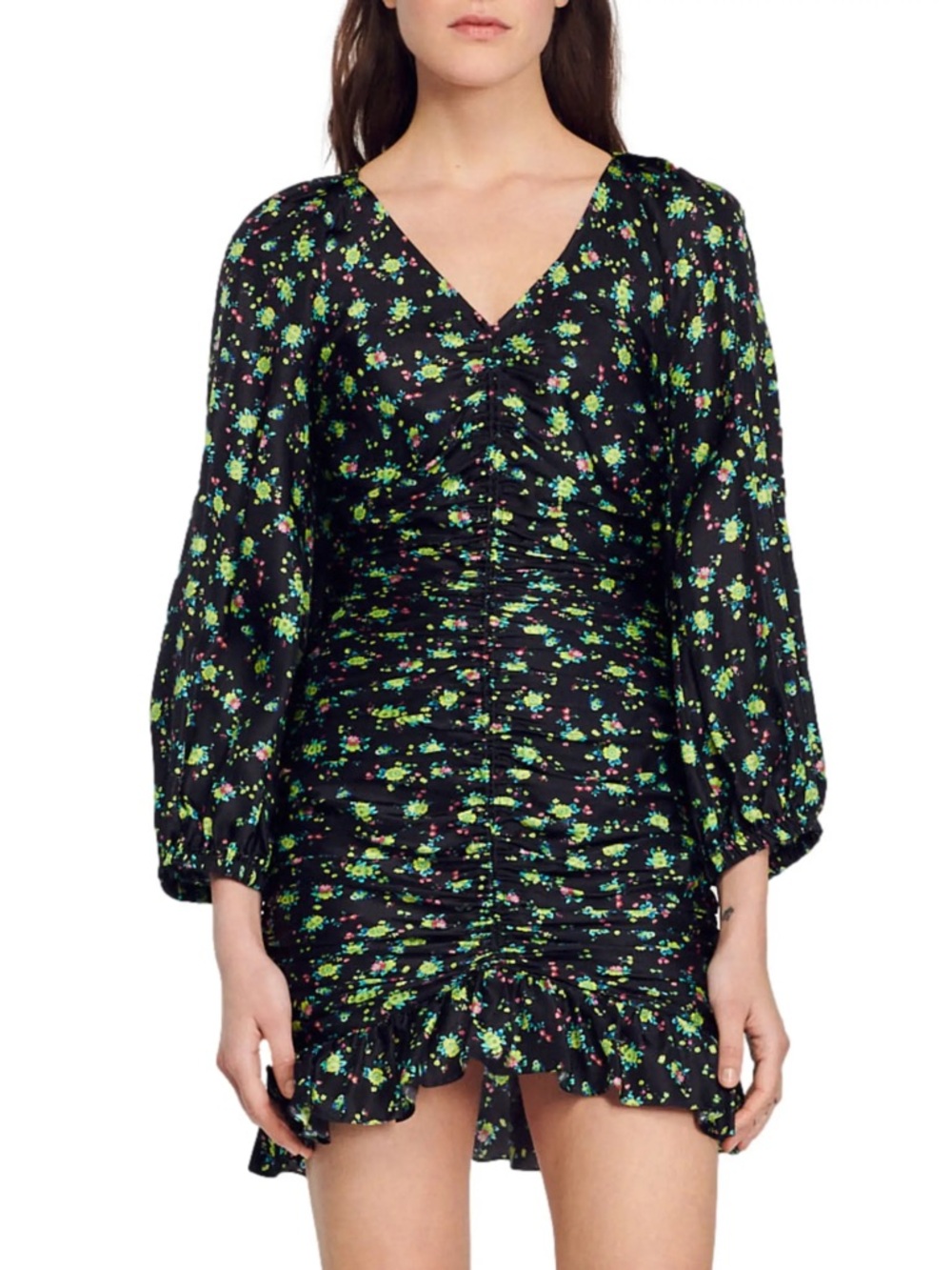 Sandro Floral Mini Dress 34
